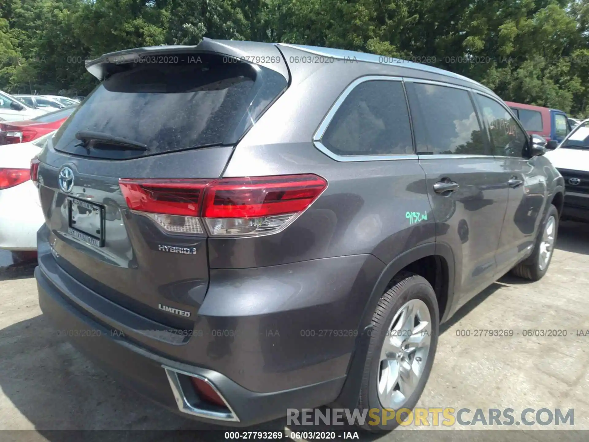 4 Фотография поврежденного автомобиля 5TDDGRFH9KS068456 TOYOTA HIGHLANDER 2019