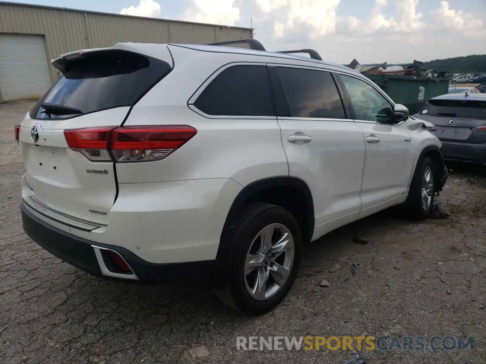 4 Фотография поврежденного автомобиля 5TDDGRFH9KS069543 TOYOTA HIGHLANDER 2019