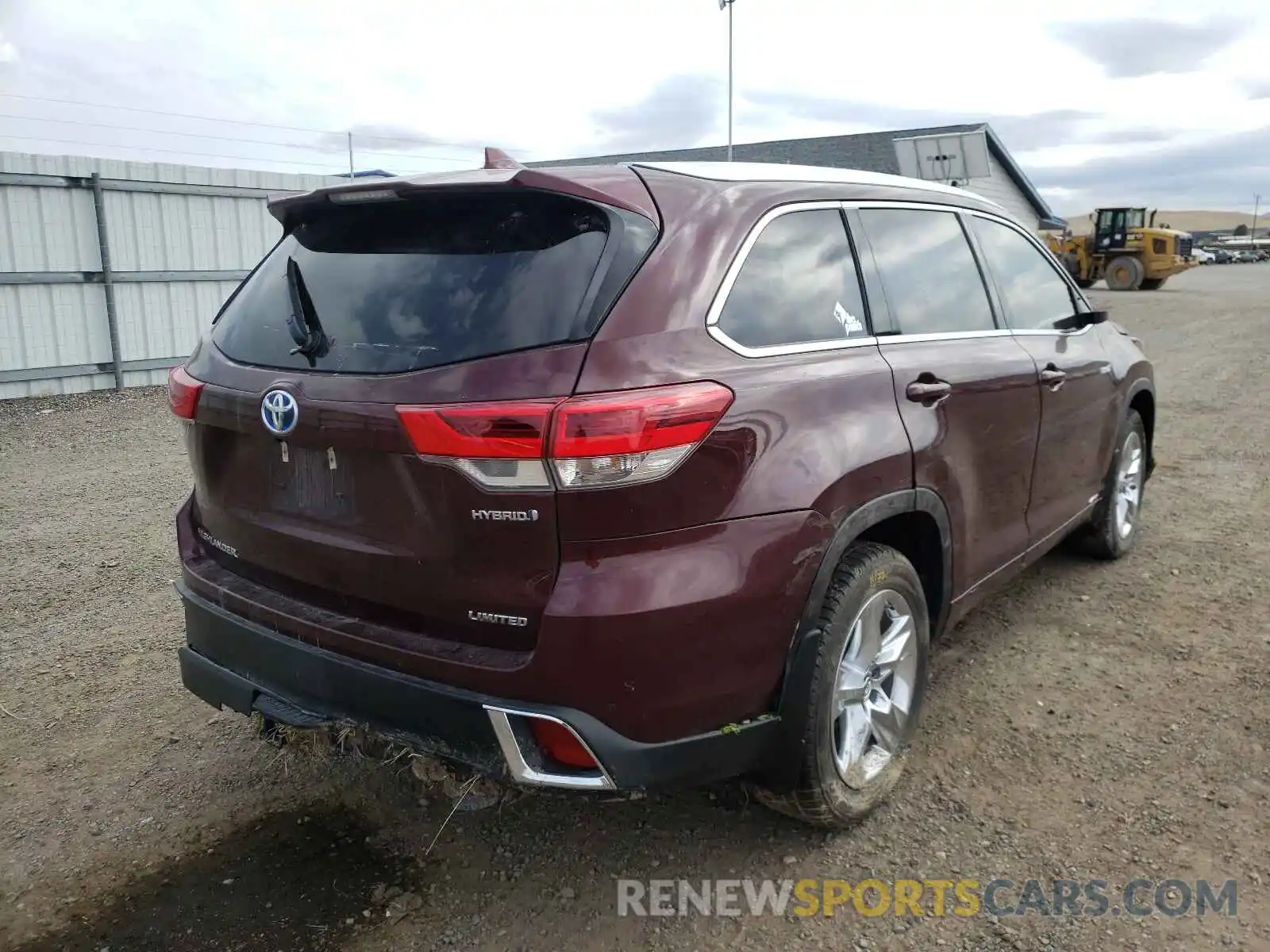 4 Фотография поврежденного автомобиля 5TDDGRFH9KS075147 TOYOTA HIGHLANDER 2019