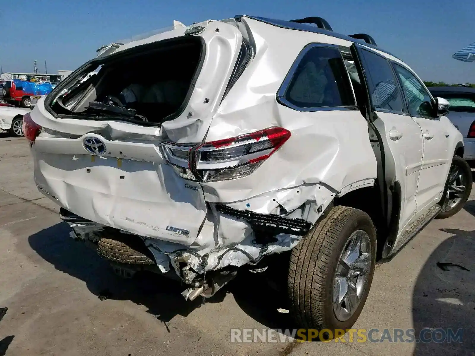 4 Фотография поврежденного автомобиля 5TDDGRFHXKS052623 TOYOTA HIGHLANDER 2019