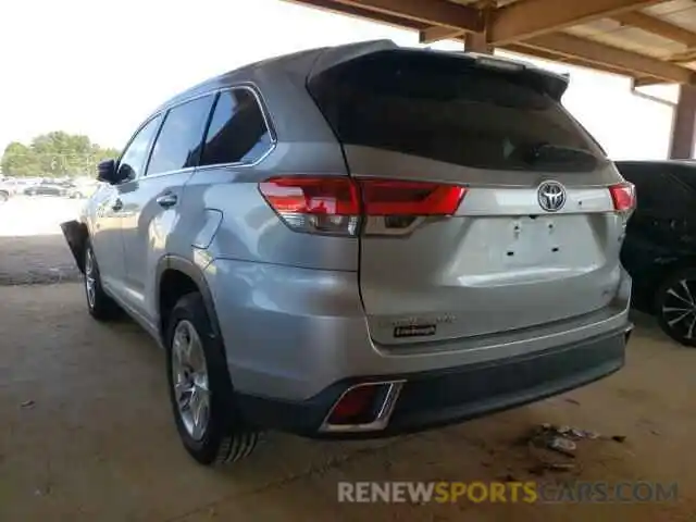 3 Photograph of a damaged car 5TDDGRFHXKS060074 TOYOTA HIGHLANDER 2019