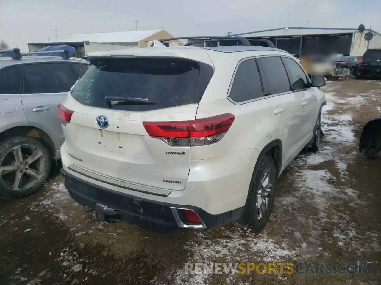 4 Фотография поврежденного автомобиля 5TDDGRFHXKS060186 TOYOTA HIGHLANDER 2019