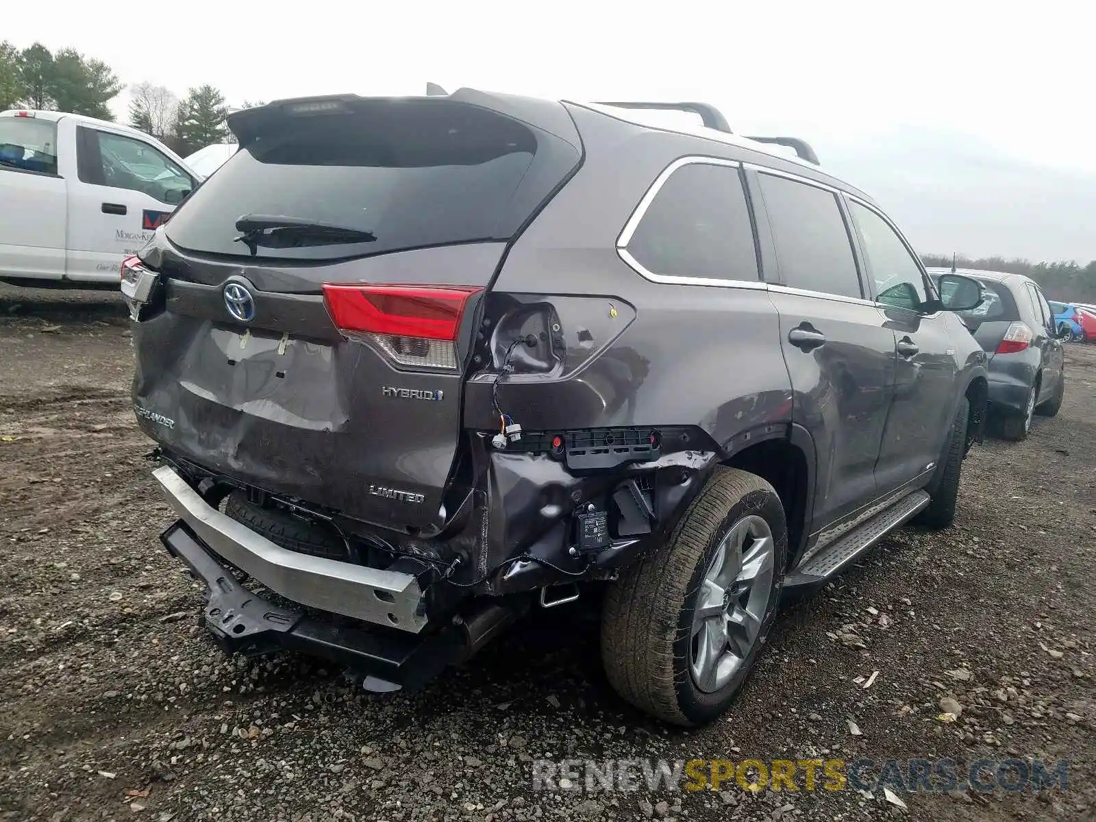 4 Фотография поврежденного автомобиля 5TDDGRFHXKS063962 TOYOTA HIGHLANDER 2019