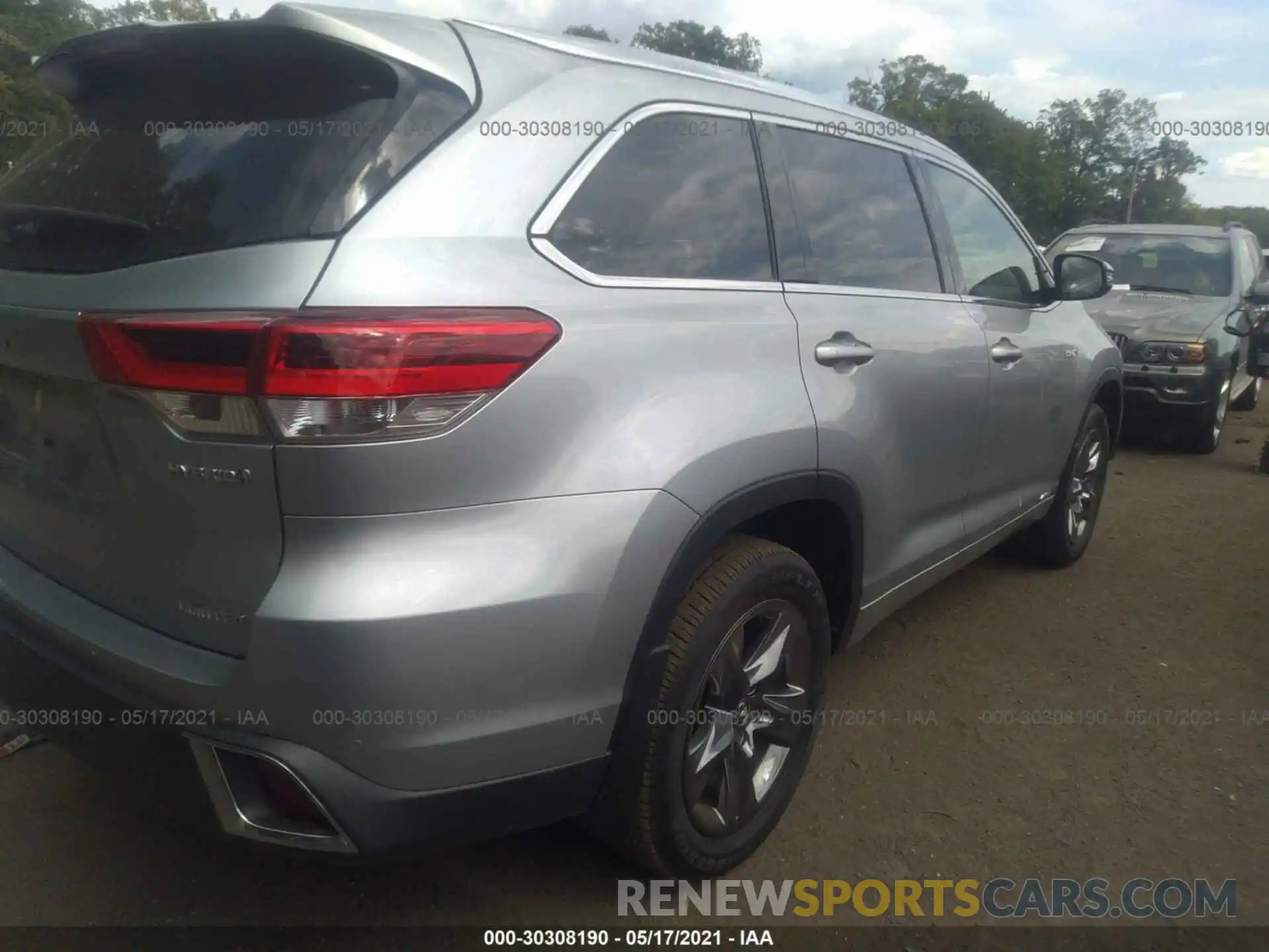 4 Фотография поврежденного автомобиля 5TDDGRFHXKS070619 TOYOTA HIGHLANDER 2019