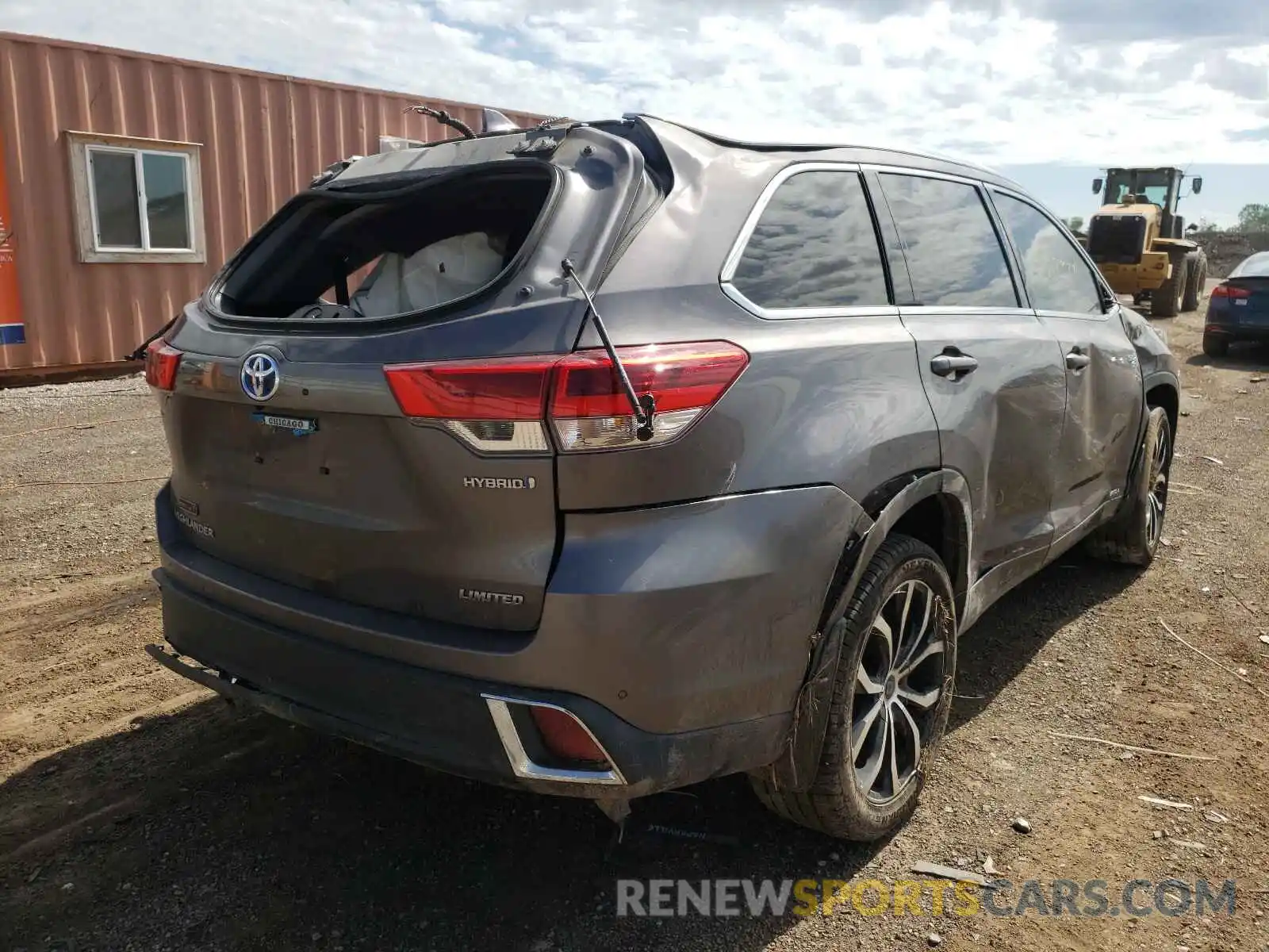 4 Фотография поврежденного автомобиля 5TDDGRFHXKS070779 TOYOTA HIGHLANDER 2019