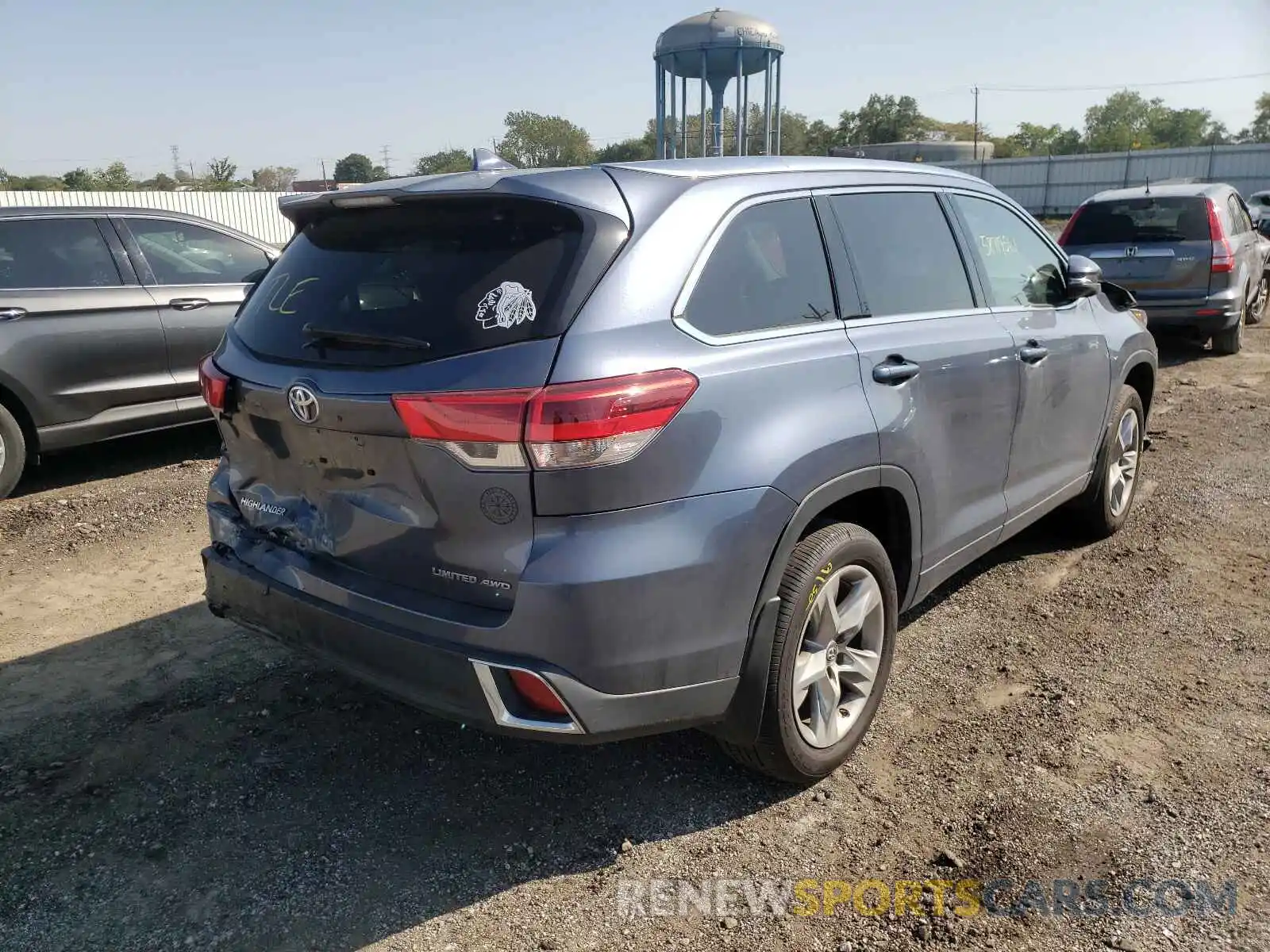 4 Фотография поврежденного автомобиля 5TDDZRFH0KS702313 TOYOTA HIGHLANDER 2019