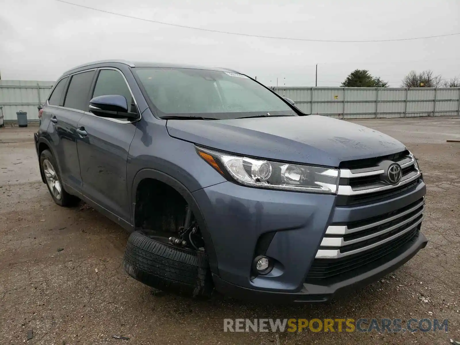 1 Photograph of a damaged car 5TDDZRFH0KS707415 TOYOTA HIGHLANDER 2019