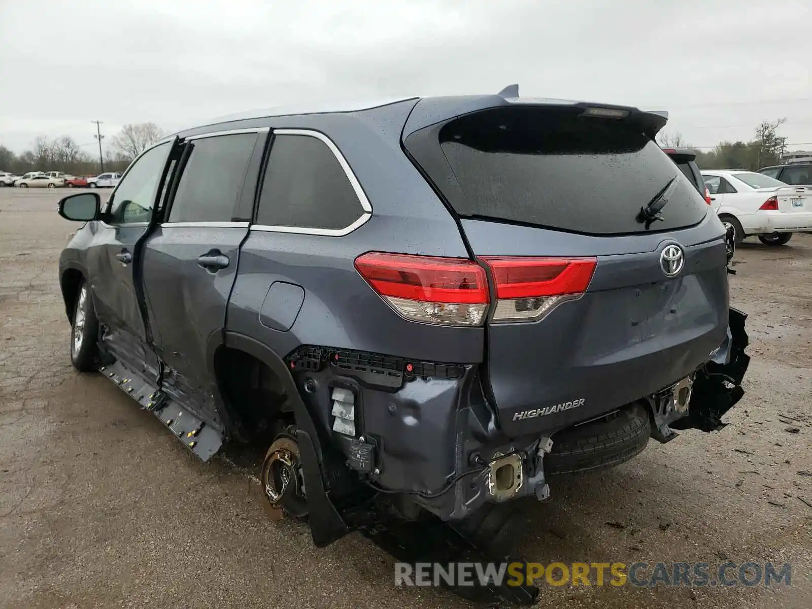 3 Фотография поврежденного автомобиля 5TDDZRFH0KS707415 TOYOTA HIGHLANDER 2019