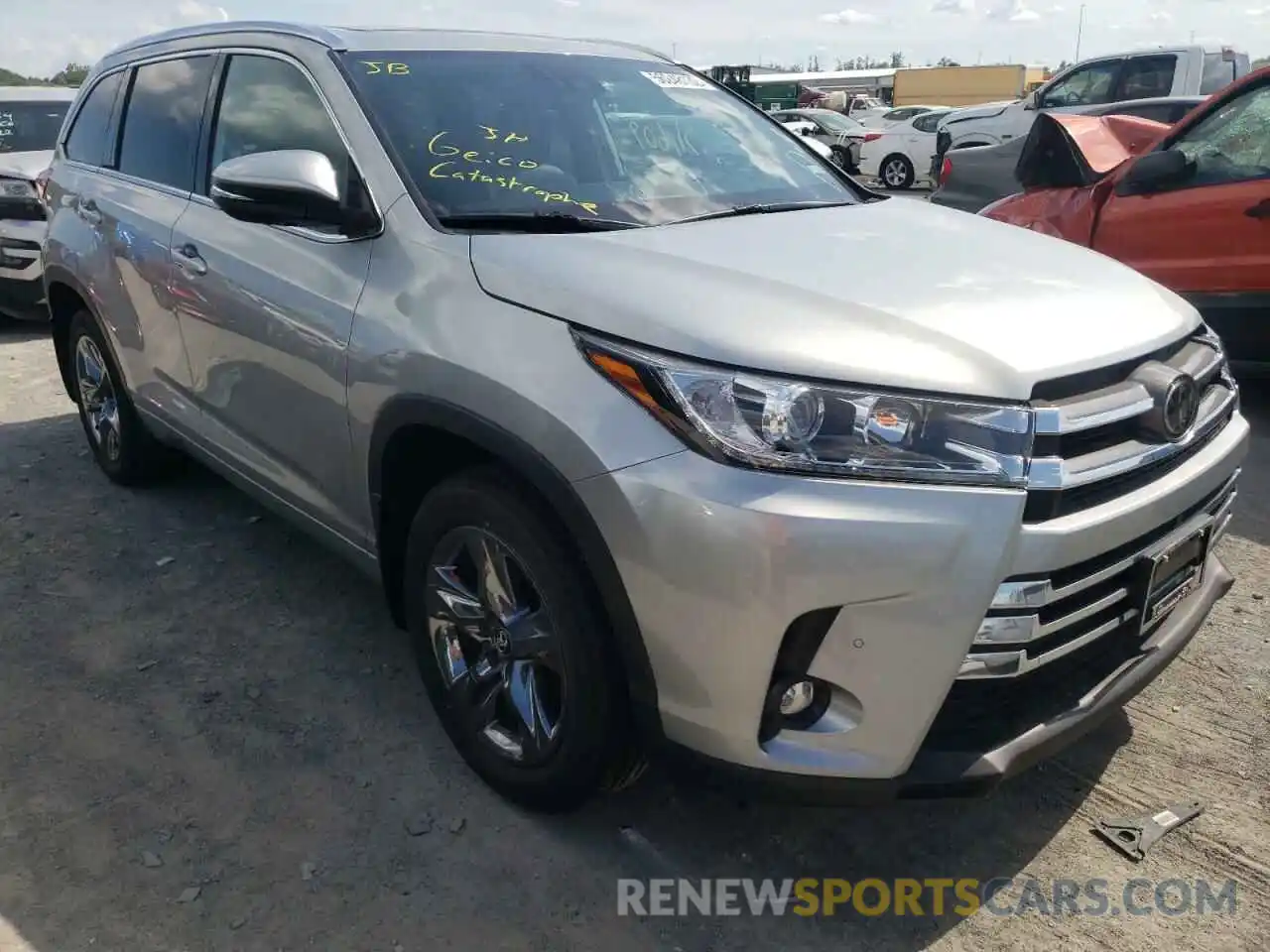 1 Фотография поврежденного автомобиля 5TDDZRFH0KS928982 TOYOTA HIGHLANDER 2019