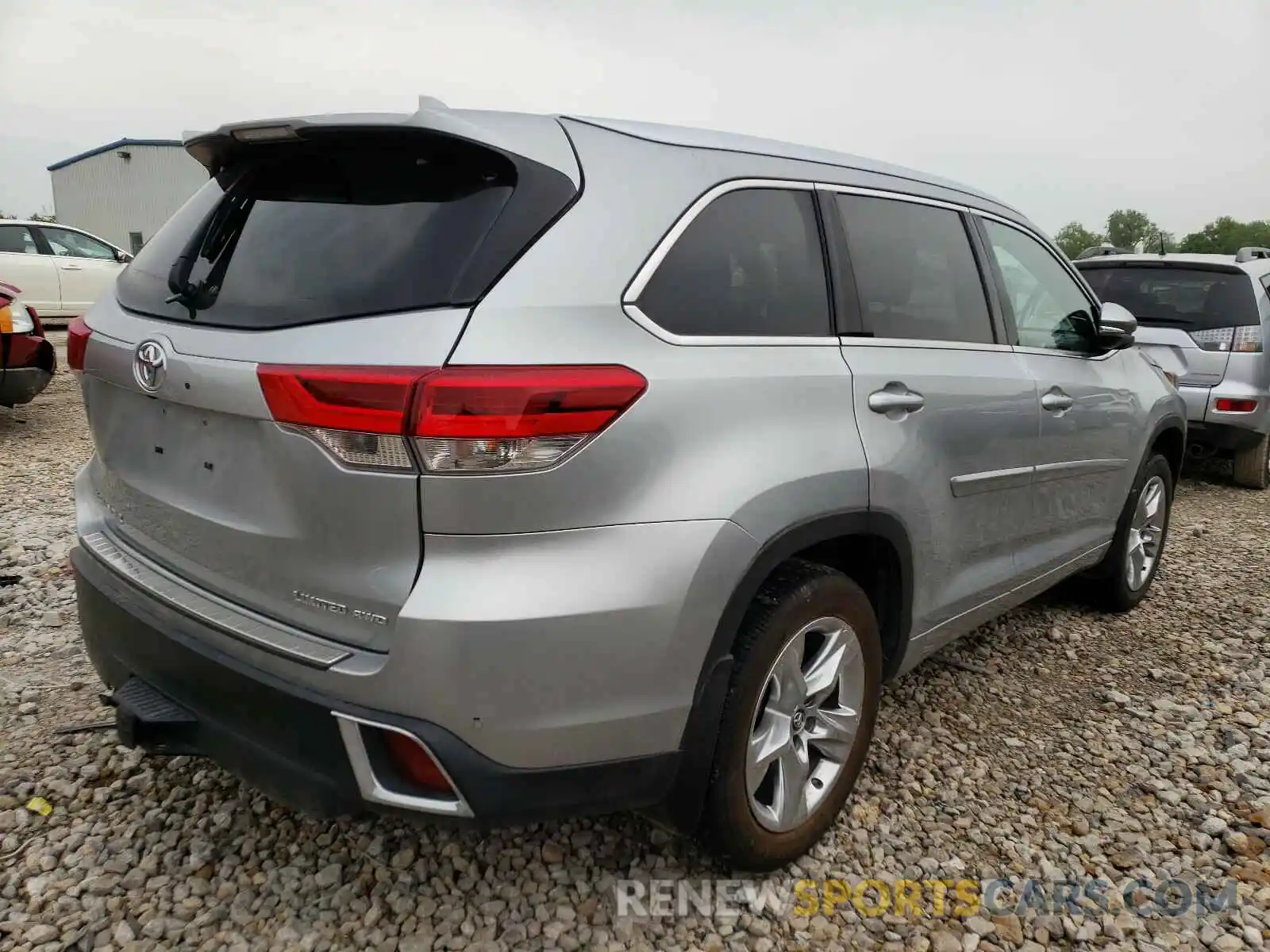 4 Фотография поврежденного автомобиля 5TDDZRFH0KS937164 TOYOTA HIGHLANDER 2019