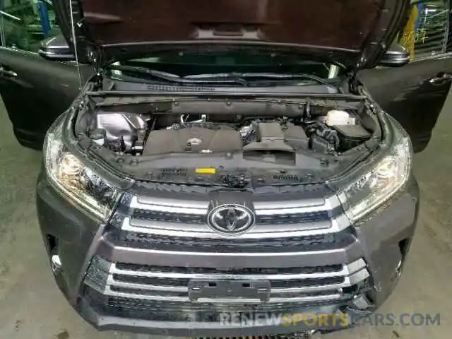 7 Фотография поврежденного автомобиля 5TDDZRFH0KS949895 TOYOTA HIGHLANDER 2019