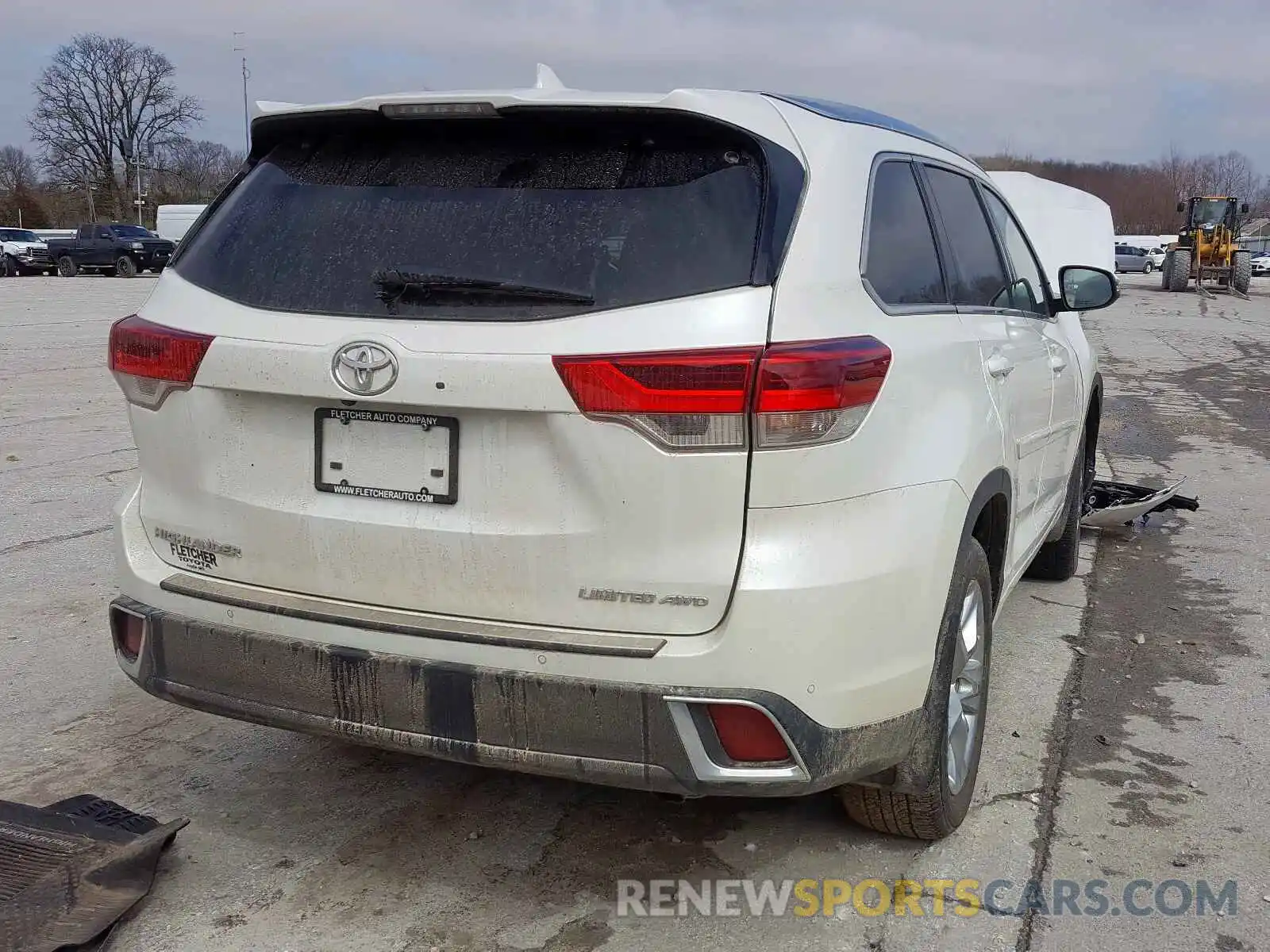 4 Фотография поврежденного автомобиля 5TDDZRFH0KS980130 TOYOTA HIGHLANDER 2019