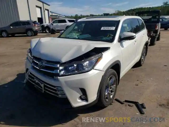 2 Photograph of a damaged car 5TDDZRFH1KS711408 TOYOTA HIGHLANDER 2019