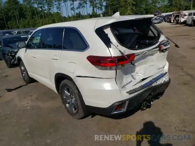 3 Photograph of a damaged car 5TDDZRFH1KS711408 TOYOTA HIGHLANDER 2019