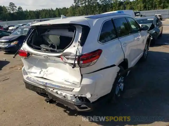 4 Photograph of a damaged car 5TDDZRFH1KS711408 TOYOTA HIGHLANDER 2019