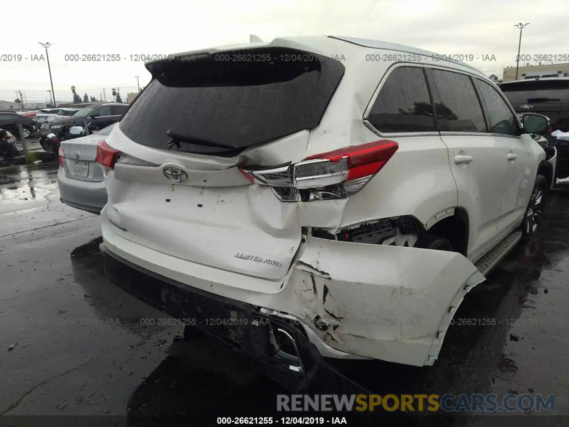 6 Photograph of a damaged car 5TDDZRFH1KS952983 TOYOTA HIGHLANDER 2019