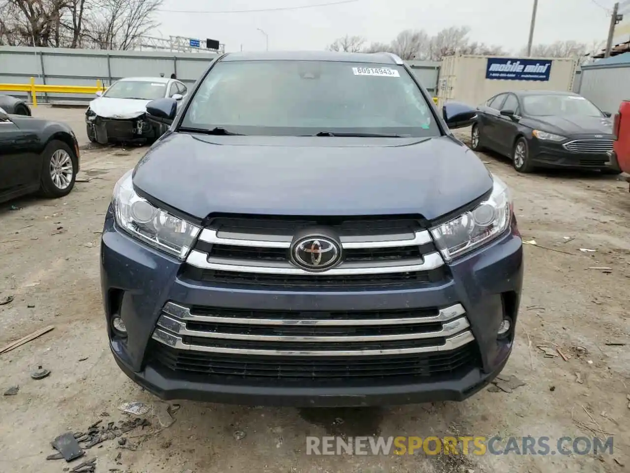 5 Photograph of a damaged car 5TDDZRFH1KS973526 TOYOTA HIGHLANDER 2019