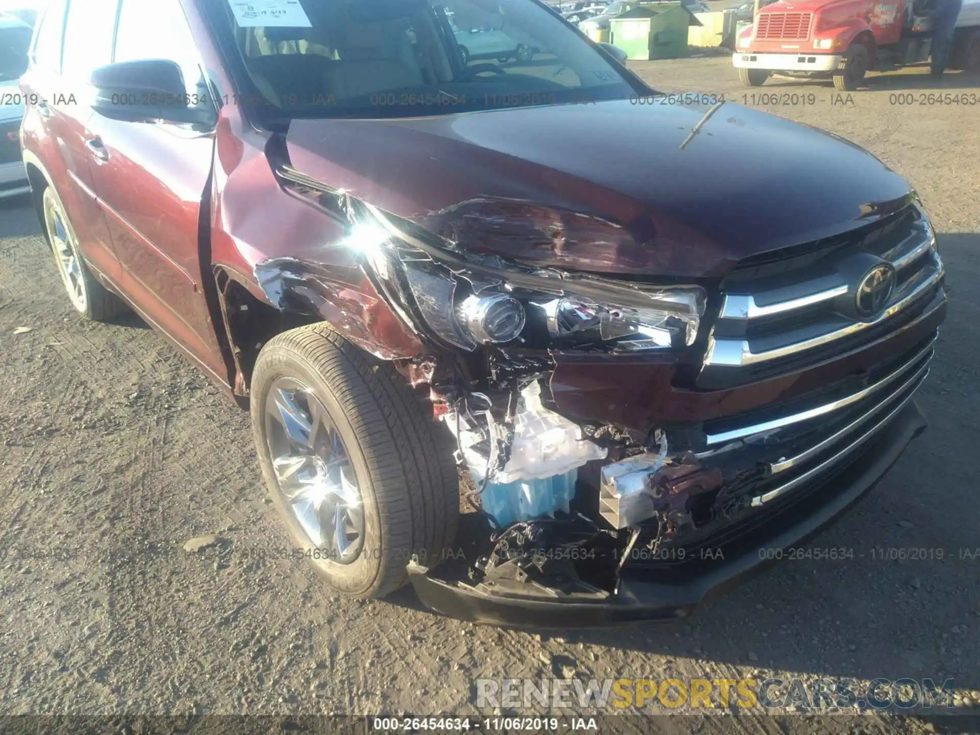 6 Photograph of a damaged car 5TDDZRFH2KS971042 TOYOTA HIGHLANDER 2019