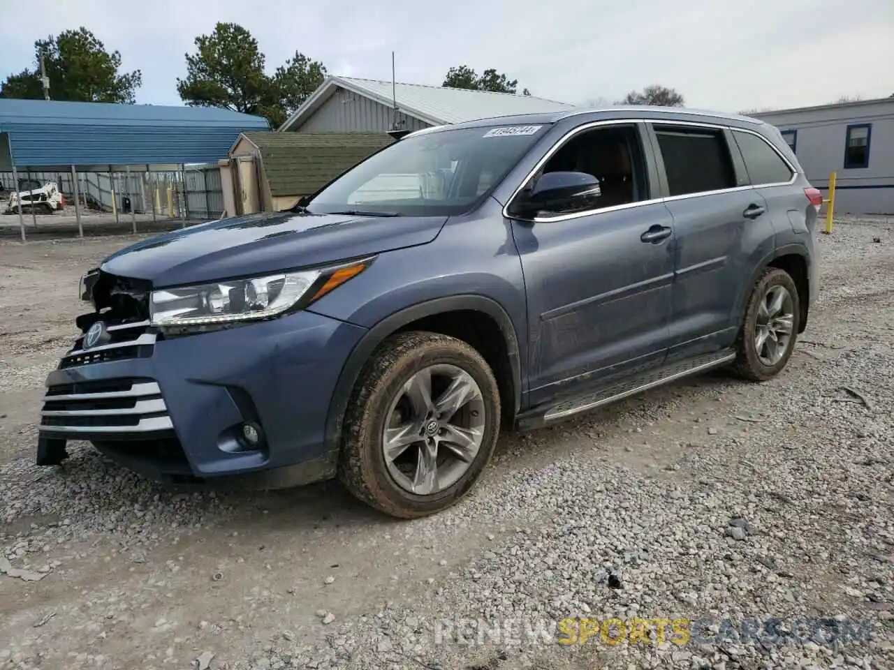 1 Photograph of a damaged car 5TDDZRFH3KS713001 TOYOTA HIGHLANDER 2019