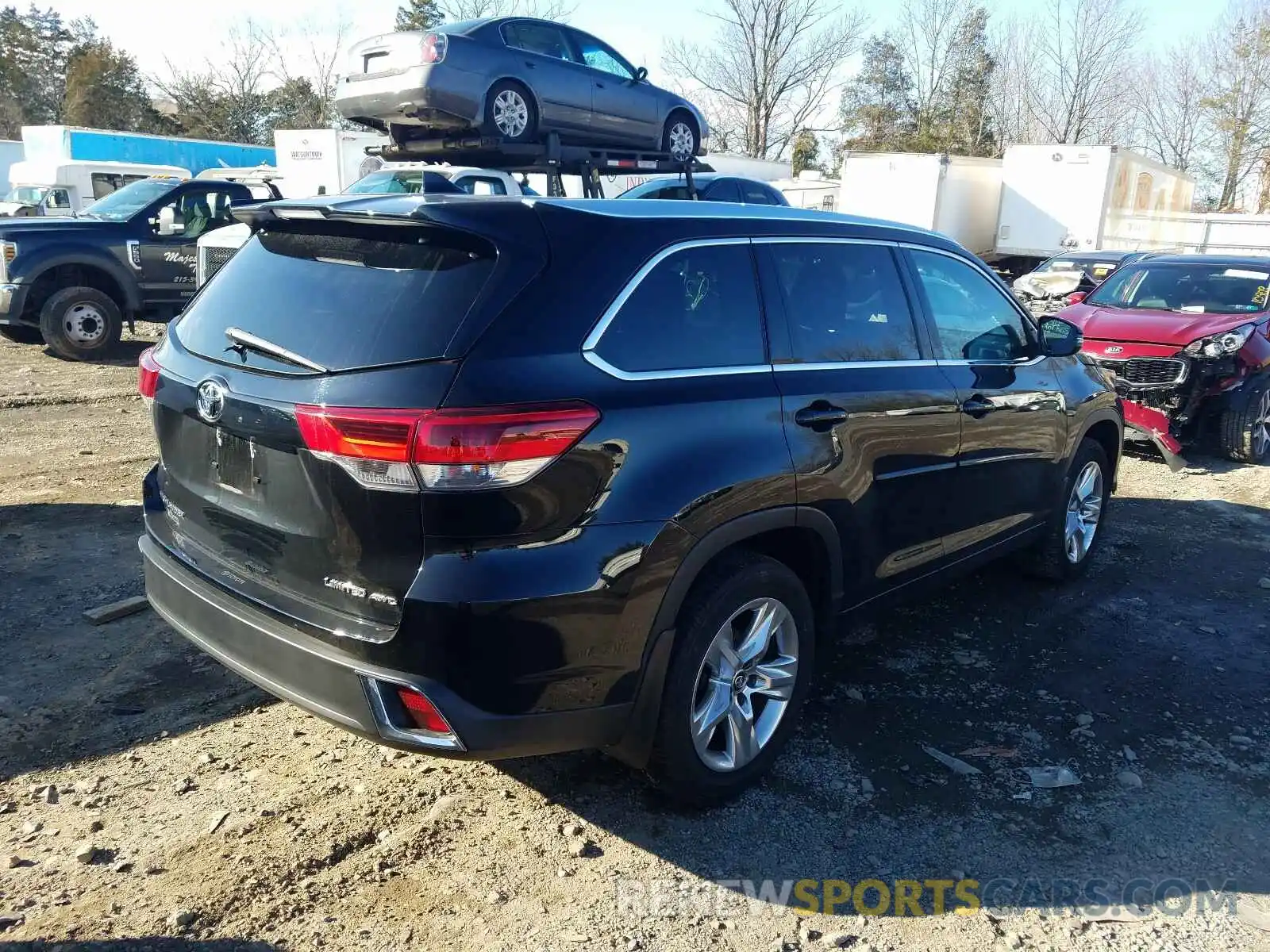 4 Фотография поврежденного автомобиля 5TDDZRFH3KS720563 TOYOTA HIGHLANDER 2019