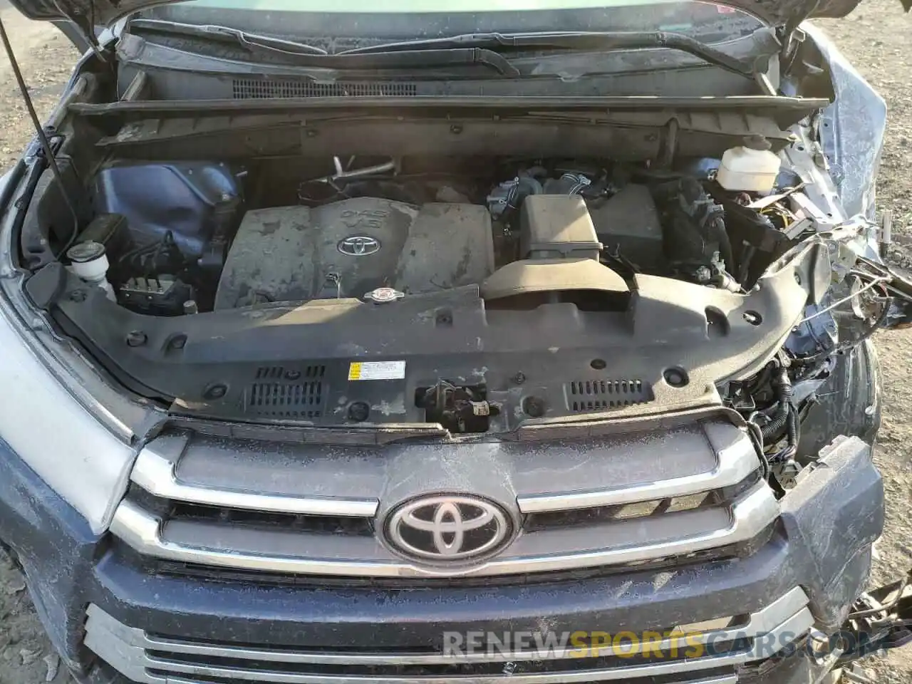 12 Фотография поврежденного автомобиля 5TDDZRFH3KS735936 TOYOTA HIGHLANDER 2019