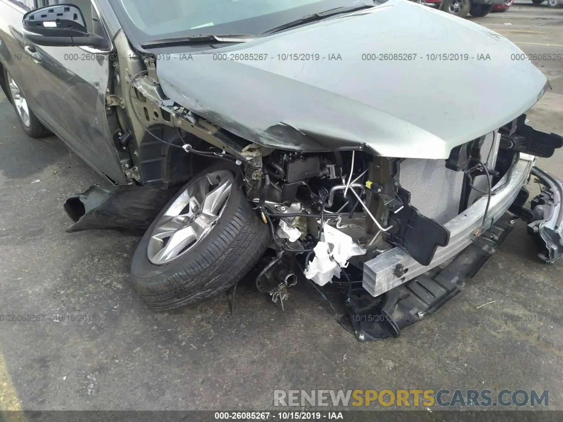 6 Photograph of a damaged car 5TDDZRFH3KS924778 TOYOTA HIGHLANDER 2019