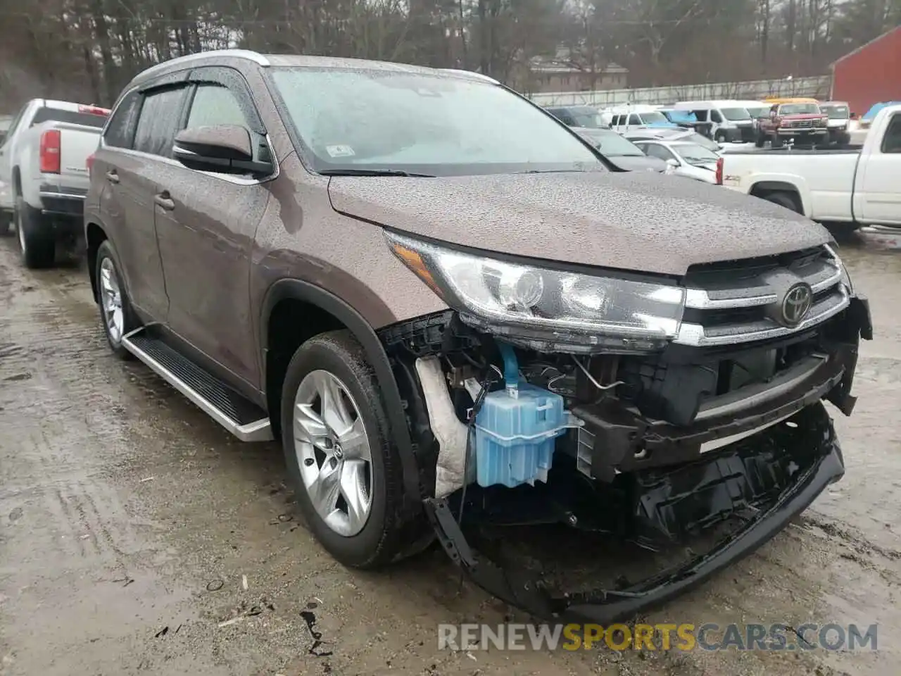 1 Photograph of a damaged car 5TDDZRFH3KS968313 TOYOTA HIGHLANDER 2019