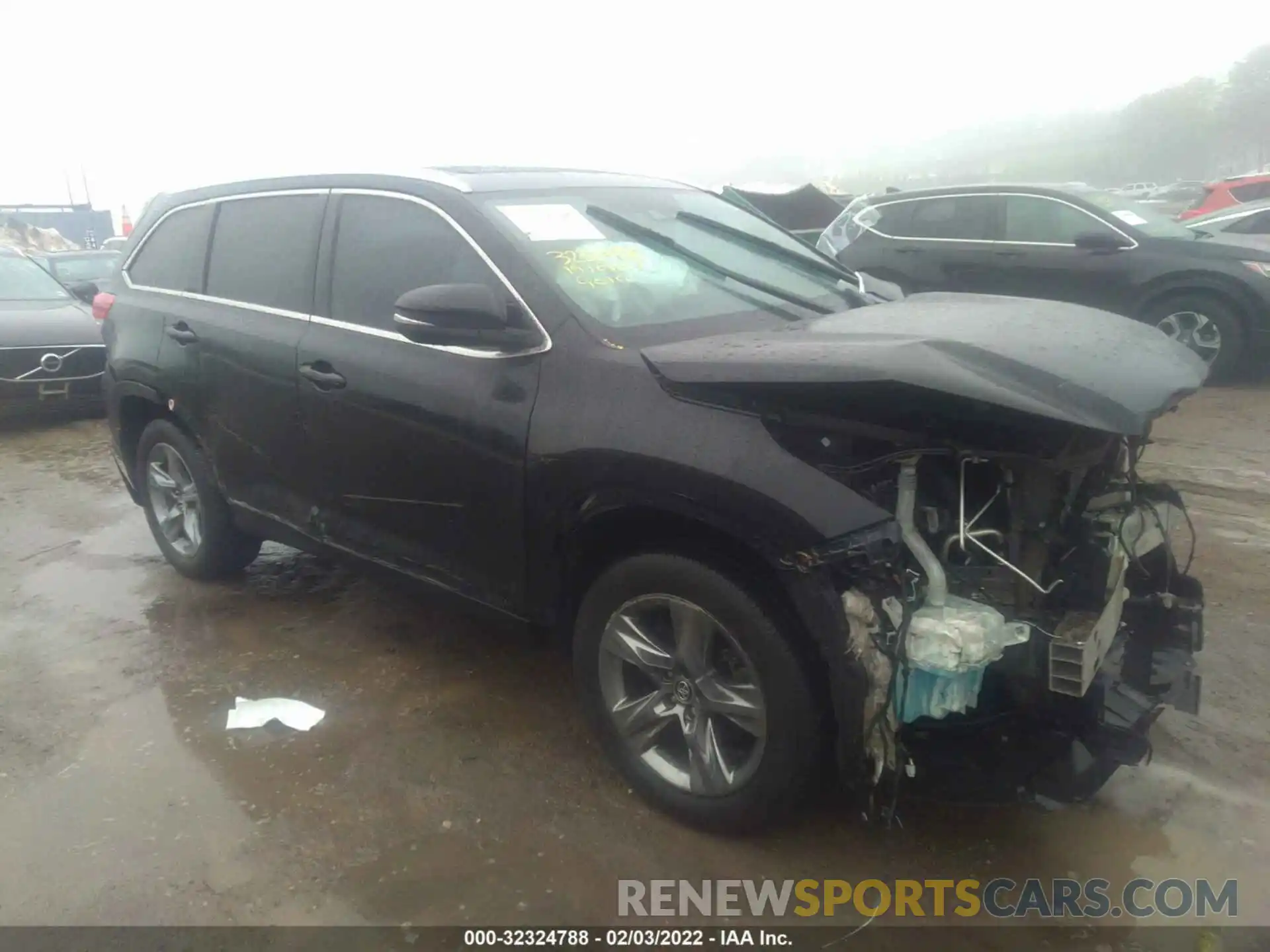 1 Photograph of a damaged car 5TDDZRFH4KS719762 TOYOTA HIGHLANDER 2019