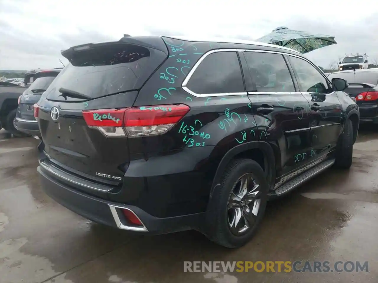 4 Фотография поврежденного автомобиля 5TDDZRFH4KS920609 TOYOTA HIGHLANDER 2019