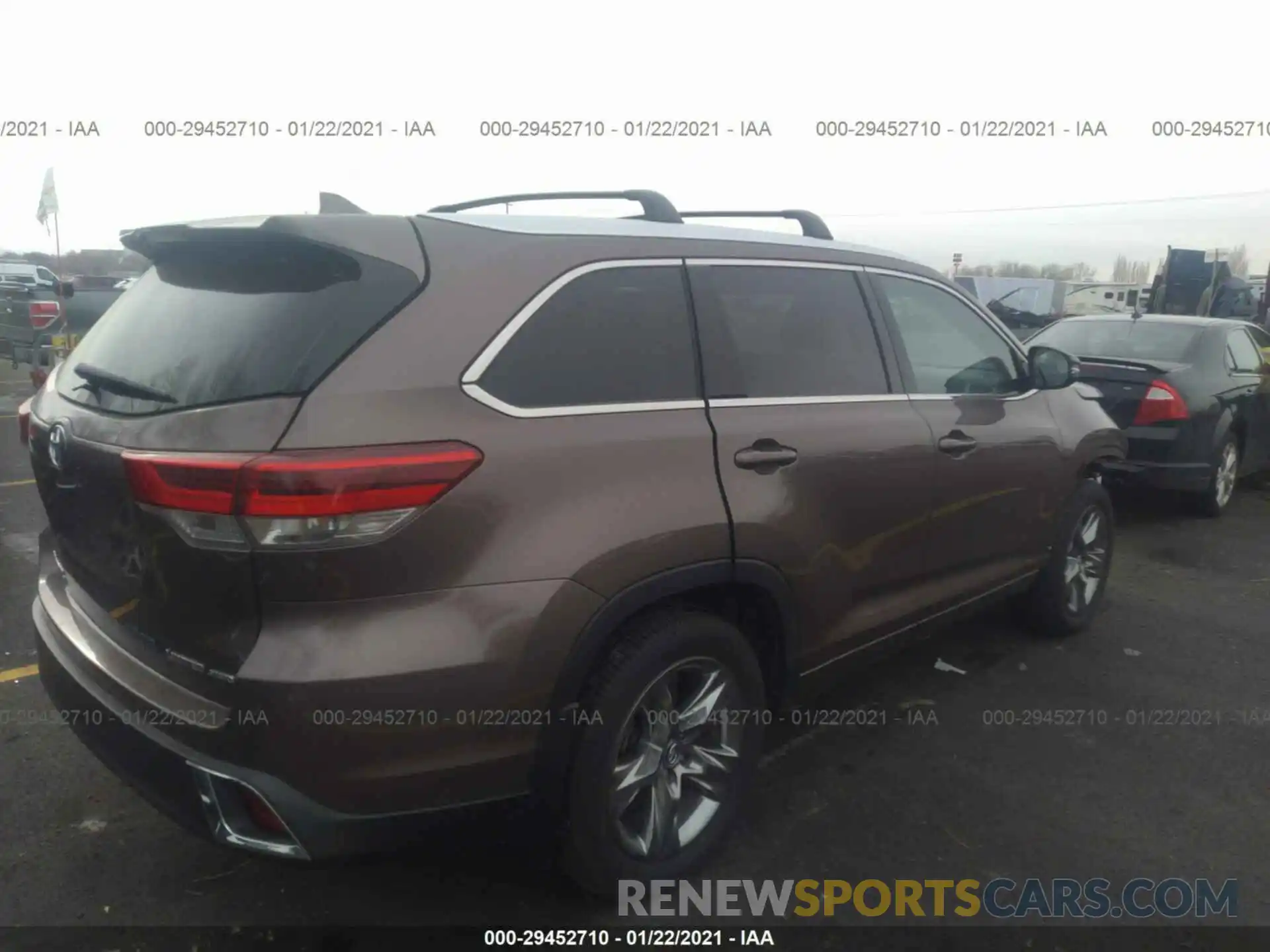 4 Фотография поврежденного автомобиля 5TDDZRFH5KS710391 TOYOTA HIGHLANDER 2019