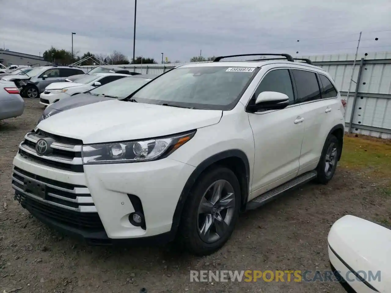 1 Photograph of a damaged car 5TDDZRFH5KS921963 TOYOTA HIGHLANDER 2019