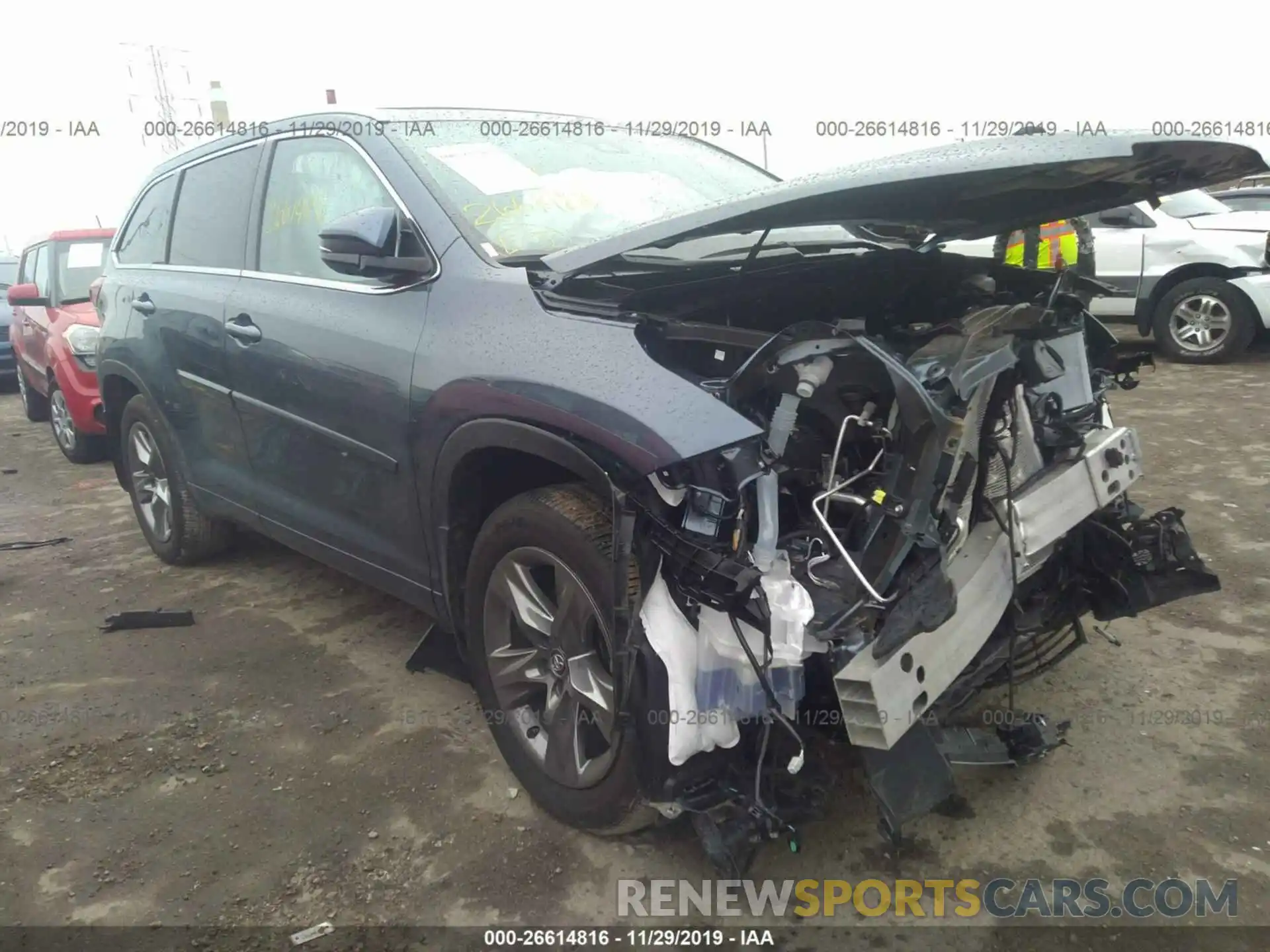 1 Фотография поврежденного автомобиля 5TDDZRFH5KS994816 TOYOTA HIGHLANDER 2019