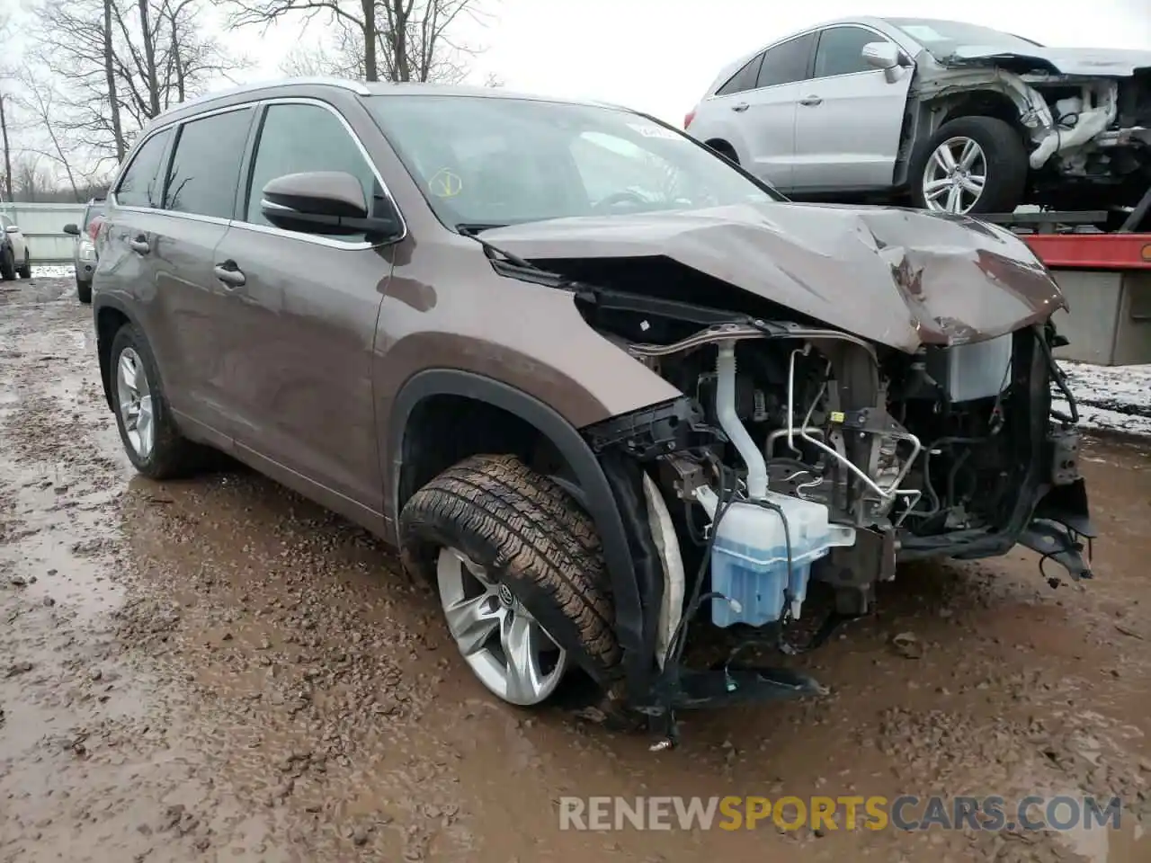 1 Photograph of a damaged car 5TDDZRFH5KS995559 TOYOTA HIGHLANDER 2019