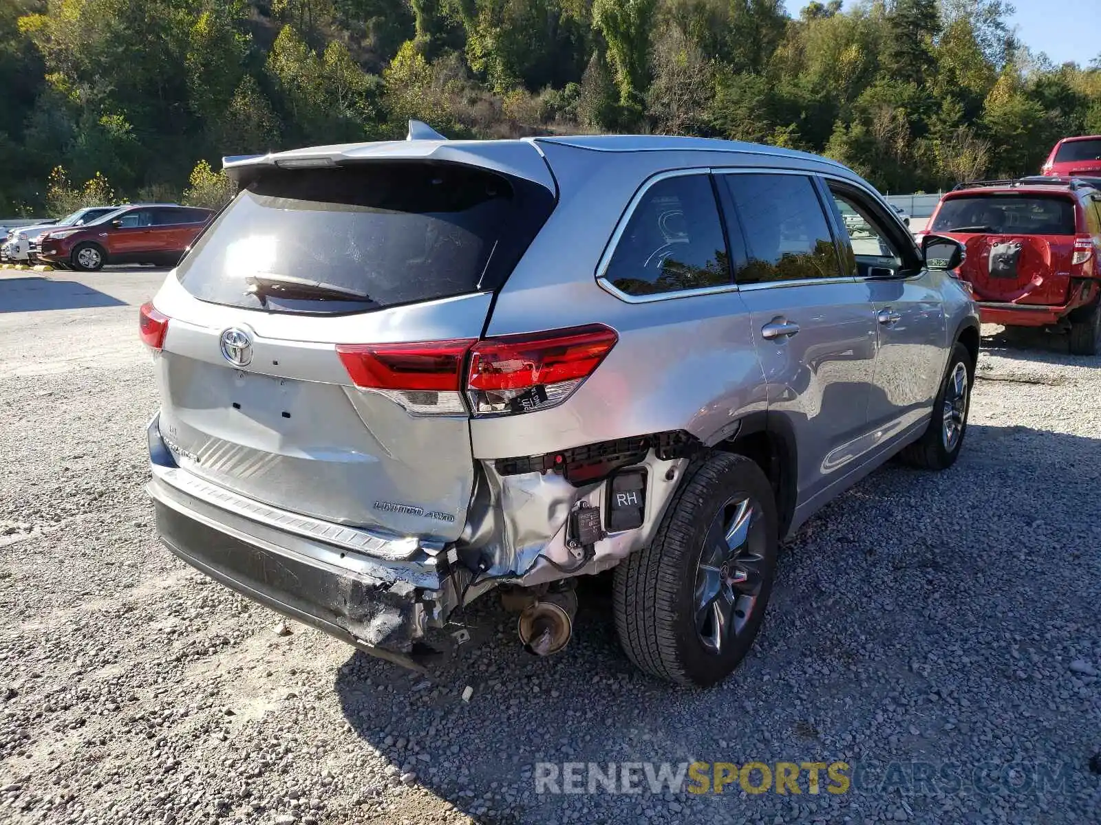 4 Фотография поврежденного автомобиля 5TDDZRFH6KS745165 TOYOTA HIGHLANDER 2019