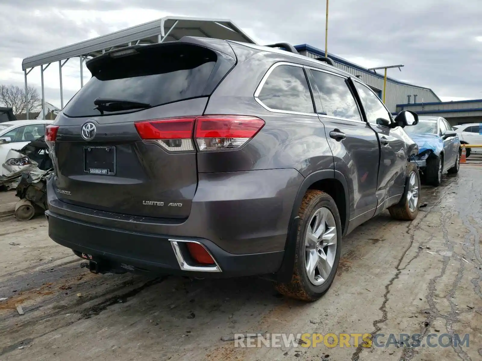 4 Фотография поврежденного автомобиля 5TDDZRFH6KS921647 TOYOTA HIGHLANDER 2019