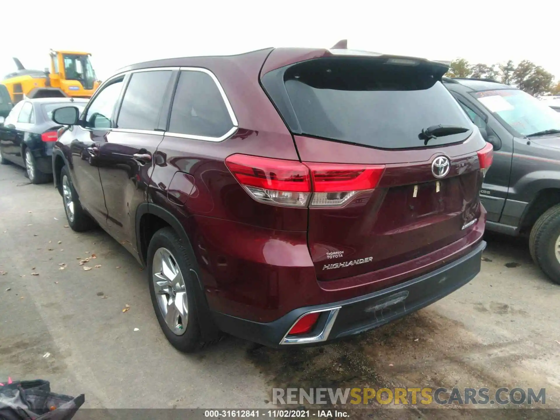 3 Фотография поврежденного автомобиля 5TDDZRFH6KS931093 TOYOTA HIGHLANDER 2019