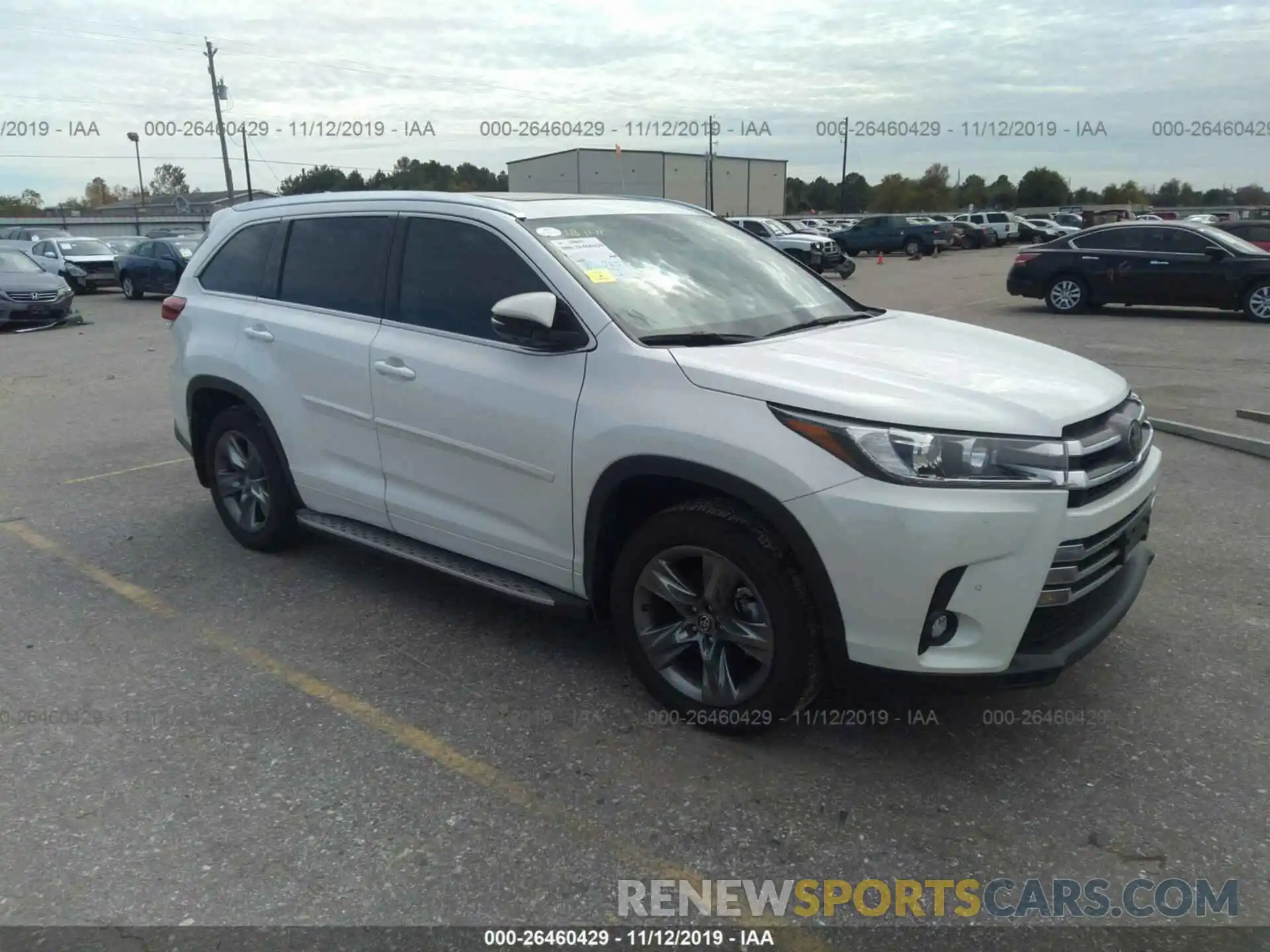 1 Photograph of a damaged car 5TDDZRFH6KS950727 TOYOTA HIGHLANDER 2019