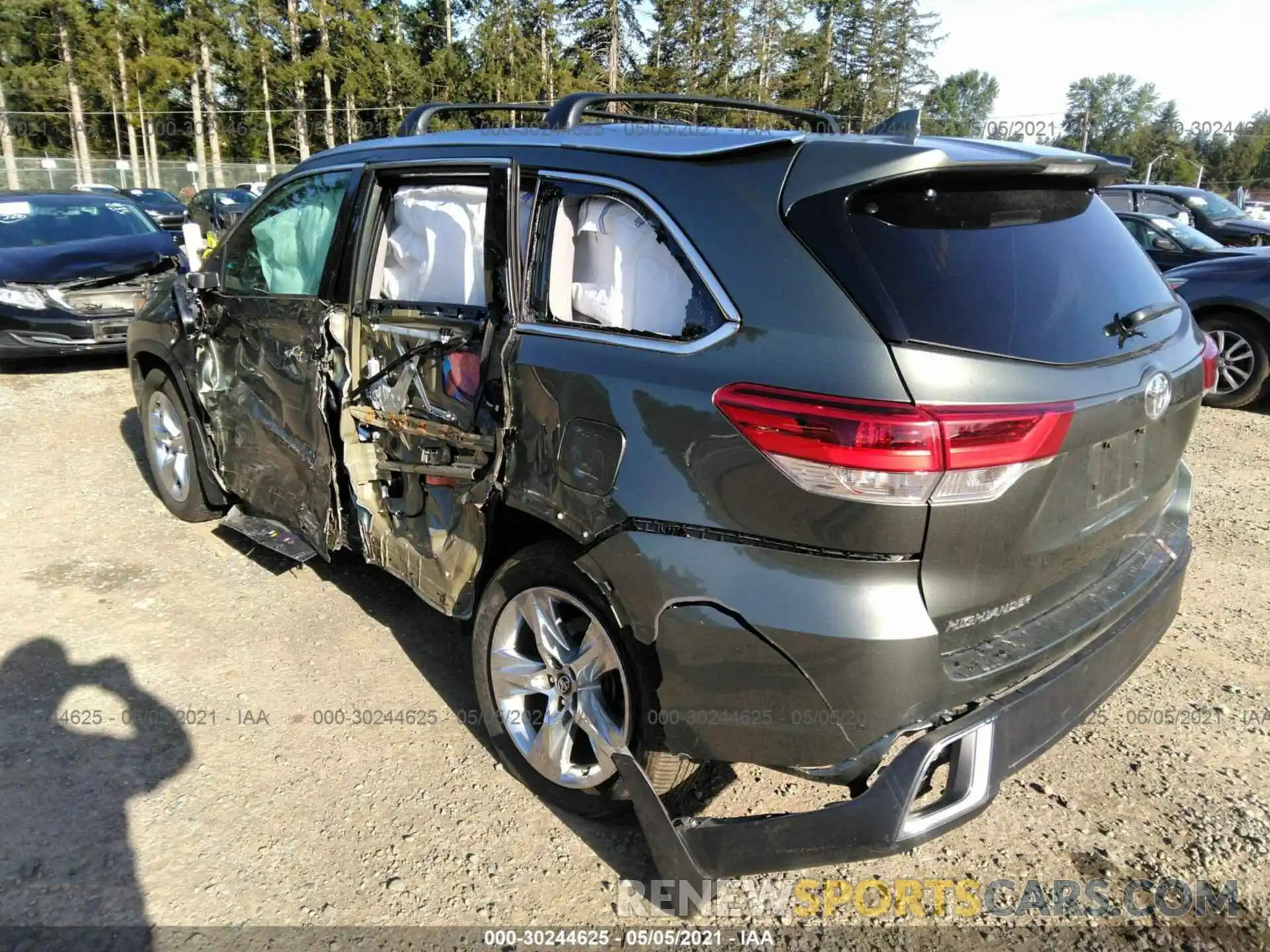 3 Фотография поврежденного автомобиля 5TDDZRFH6KS963221 TOYOTA HIGHLANDER 2019