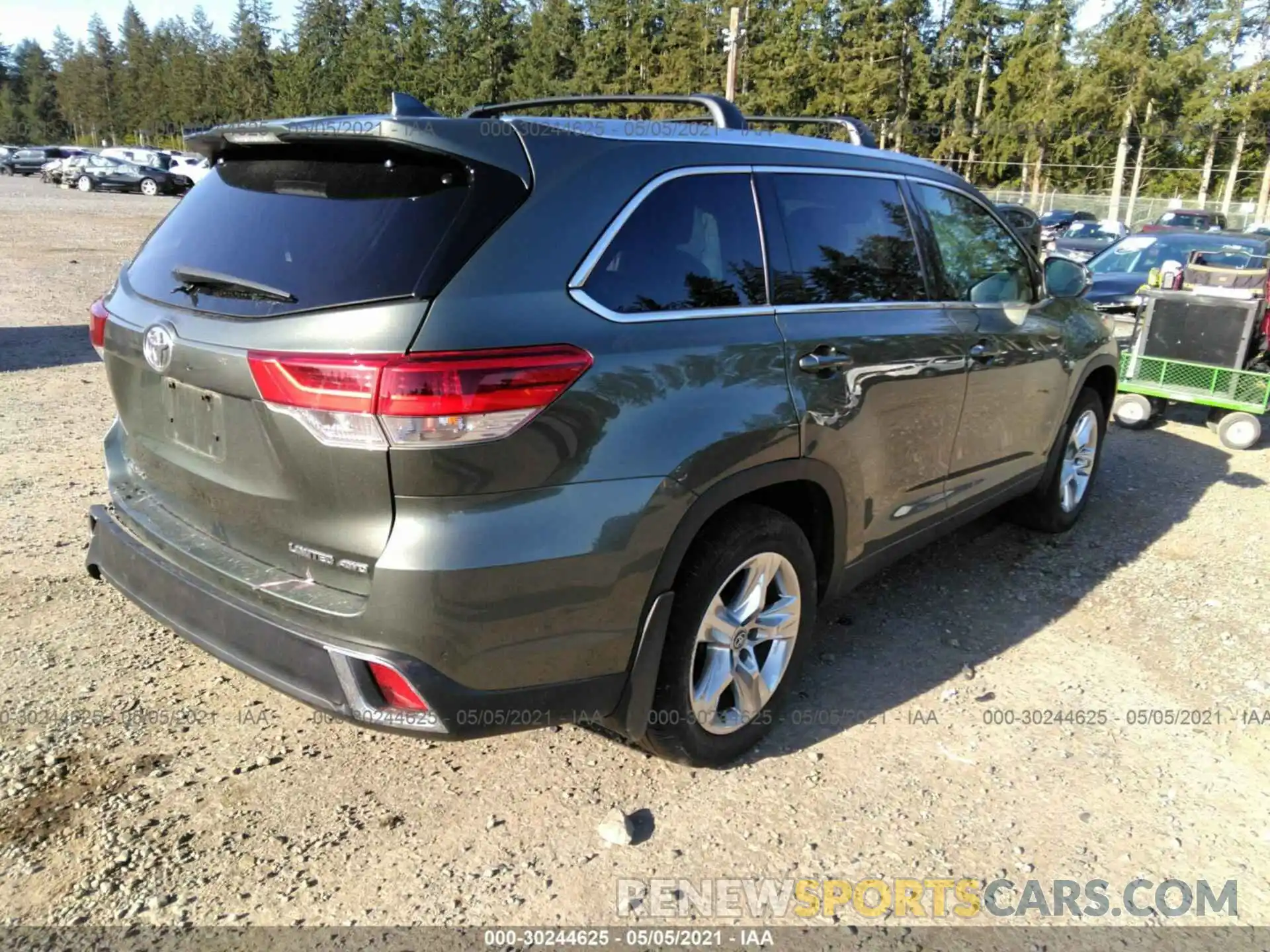 4 Фотография поврежденного автомобиля 5TDDZRFH6KS963221 TOYOTA HIGHLANDER 2019