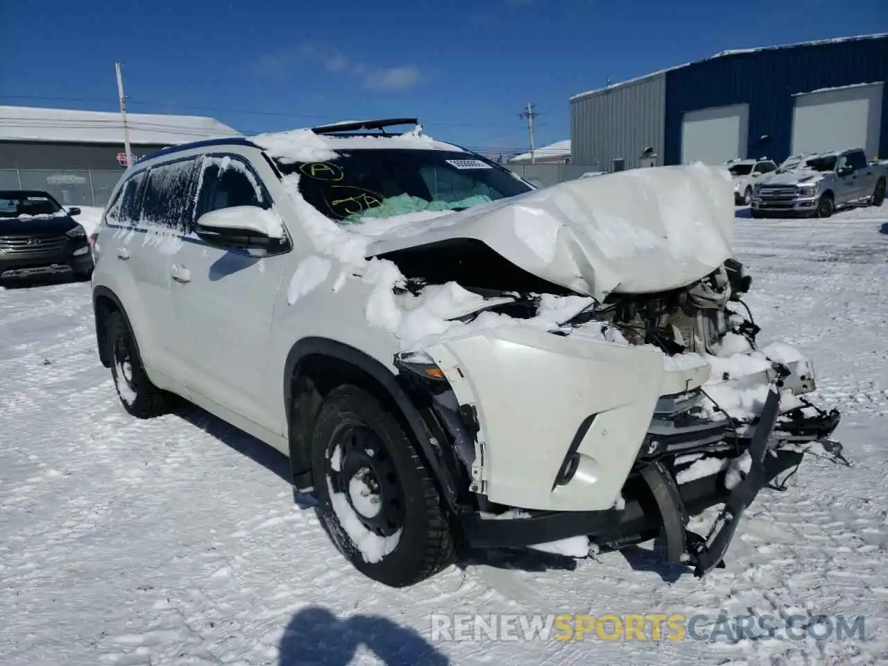 1 Photograph of a damaged car 5TDDZRFH6KS964966 TOYOTA HIGHLANDER 2019