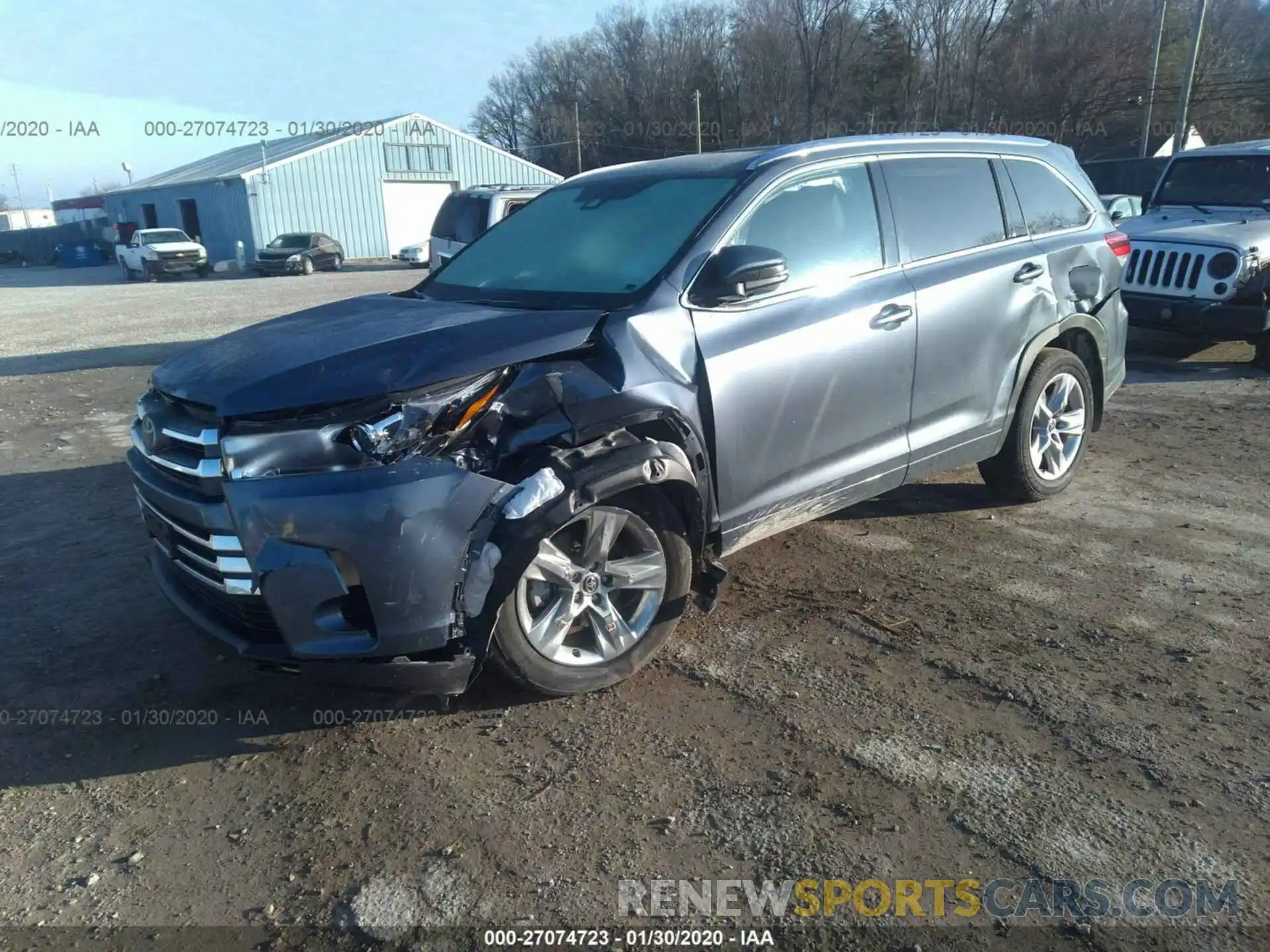 2 Photograph of a damaged car 5TDDZRFH6KS983906 TOYOTA HIGHLANDER 2019