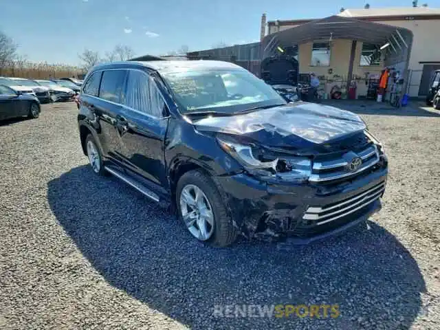 1 Photograph of a damaged car 5TDDZRFH7KS939073 TOYOTA HIGHLANDER 2019