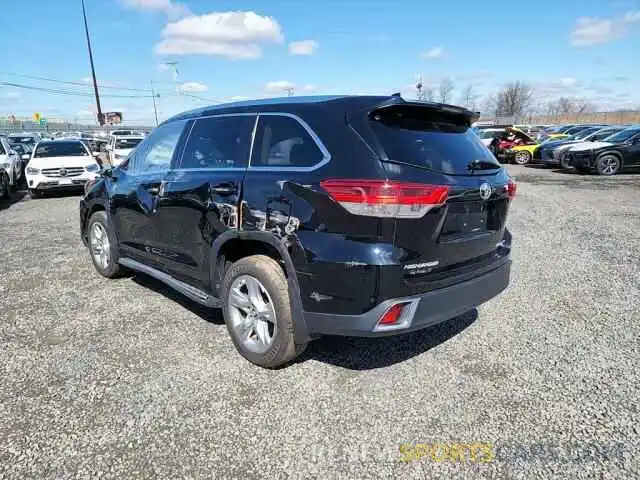 3 Photograph of a damaged car 5TDDZRFH7KS939073 TOYOTA HIGHLANDER 2019