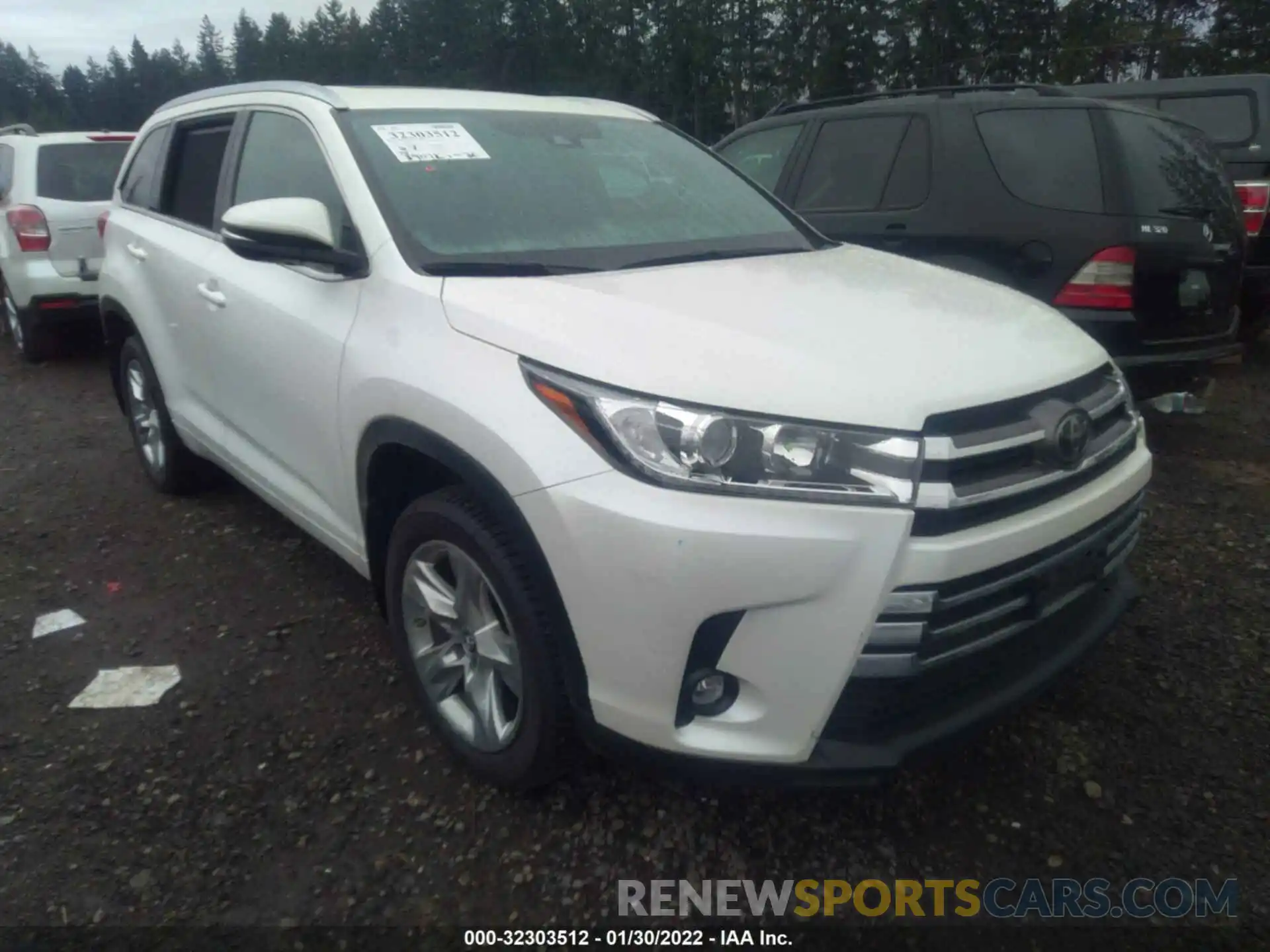 1 Photograph of a damaged car 5TDDZRFH7KS958836 TOYOTA HIGHLANDER 2019