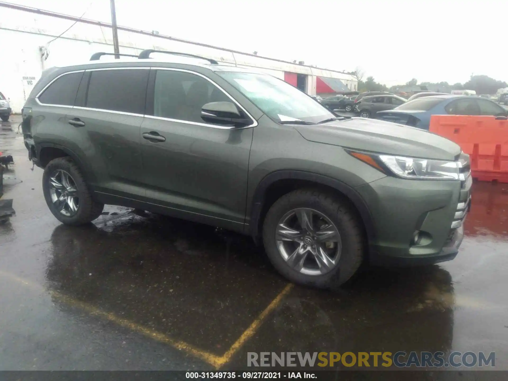 1 Photograph of a damaged car 5TDDZRFH7KS991643 TOYOTA HIGHLANDER 2019