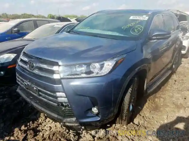 2 Photograph of a damaged car 5TDDZRFH7KS995417 TOYOTA HIGHLANDER 2019