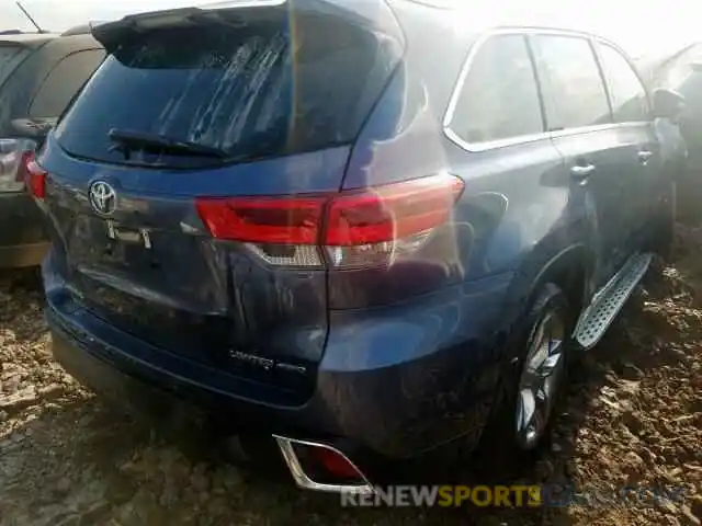 4 Photograph of a damaged car 5TDDZRFH7KS995417 TOYOTA HIGHLANDER 2019