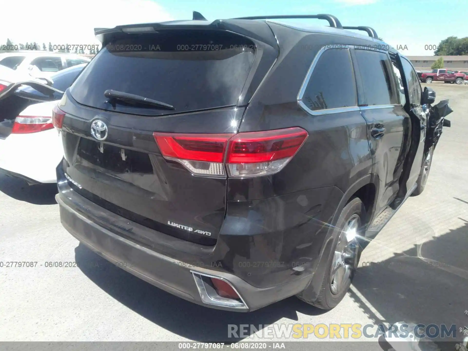 4 Фотография поврежденного автомобиля 5TDDZRFH8KS714418 TOYOTA HIGHLANDER 2019