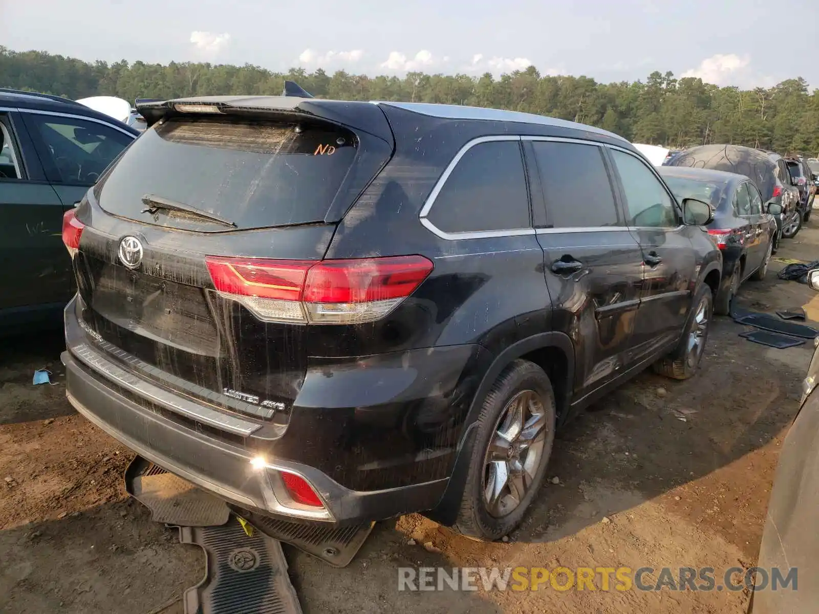 4 Фотография поврежденного автомобиля 5TDDZRFH8KS737195 TOYOTA HIGHLANDER 2019