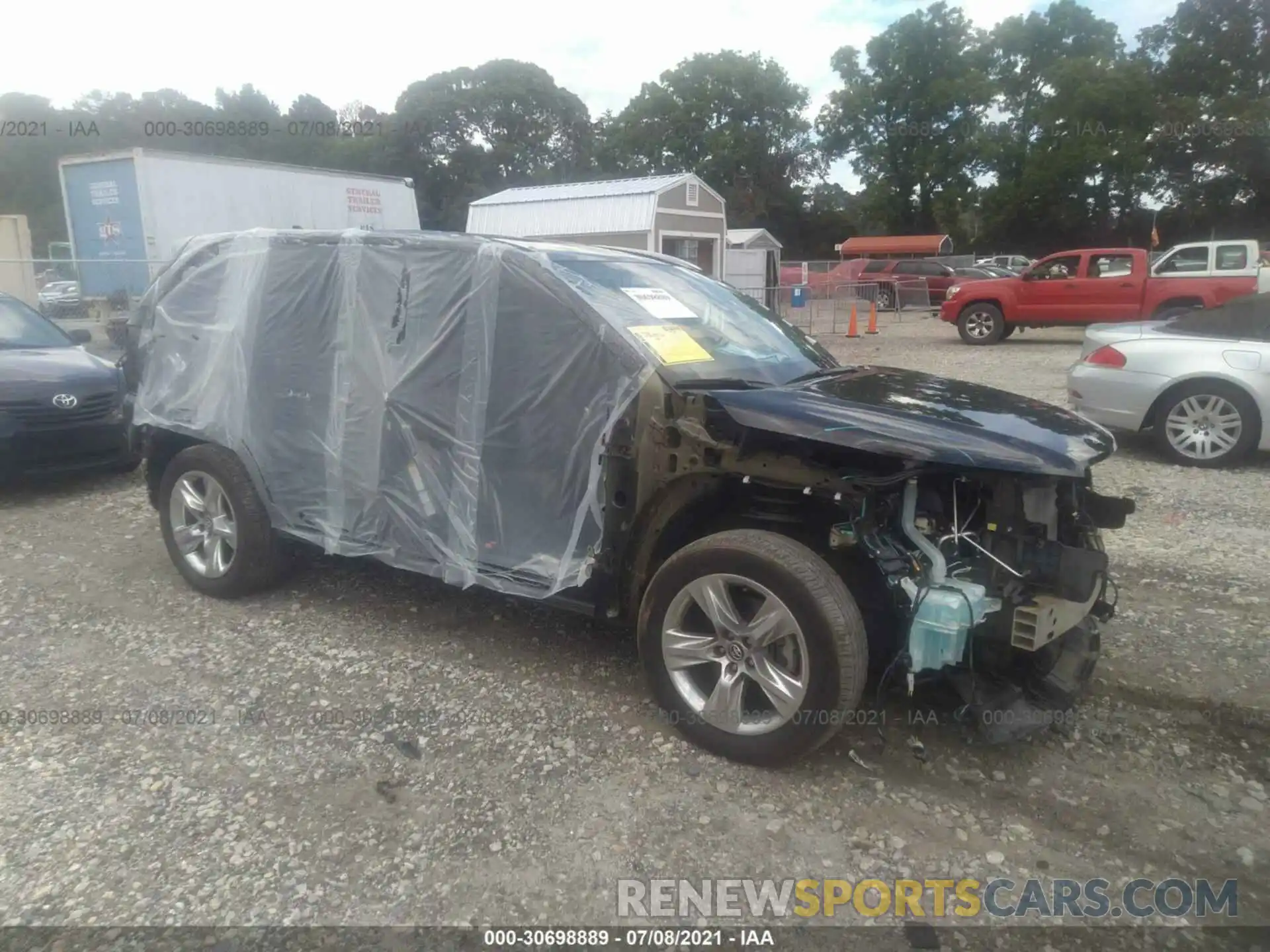 1 Photograph of a damaged car 5TDDZRFH8KS955024 TOYOTA HIGHLANDER 2019